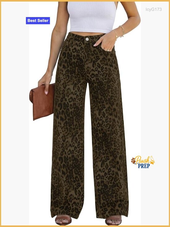 Denim - Wide Leg High Waist Boyfriend Stretch Denim Jeans